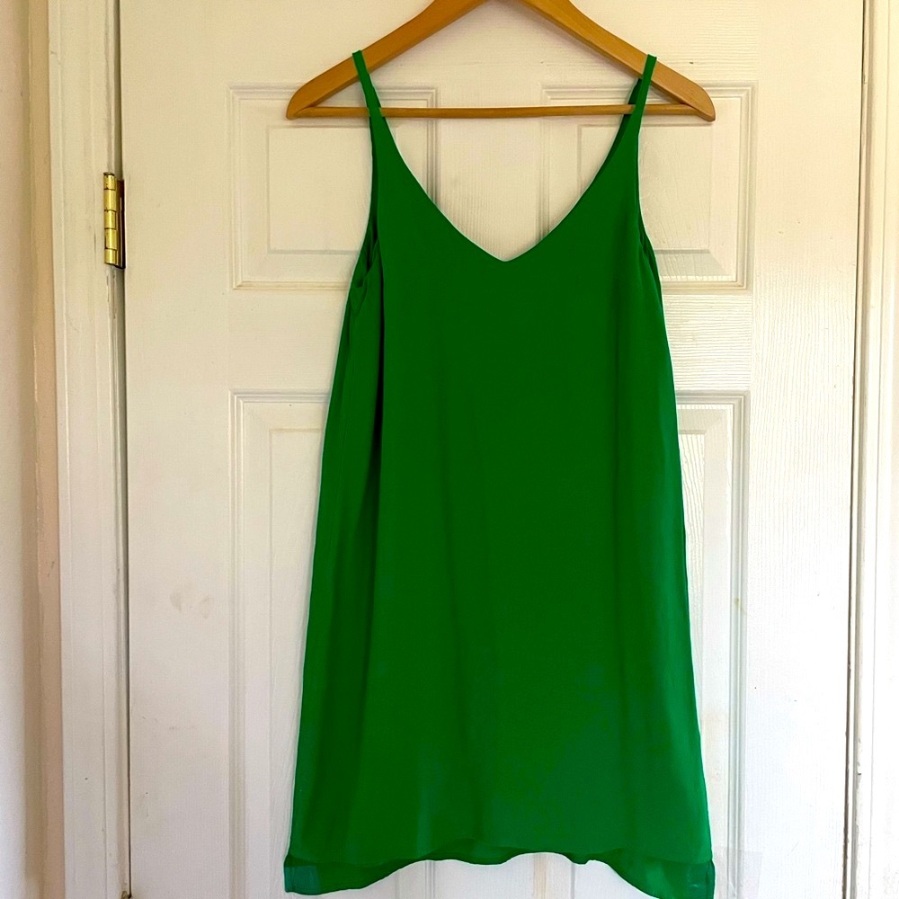 TOPSHOP Summer Green A-line Dress